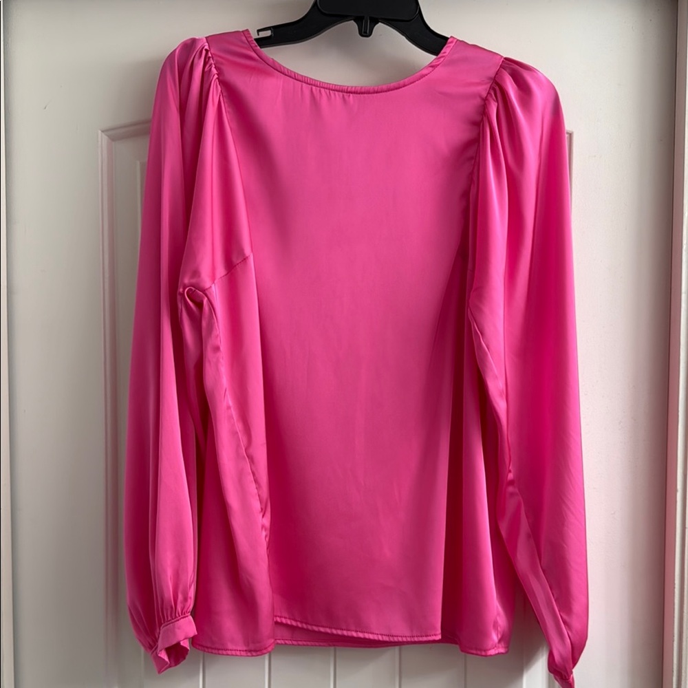 Elegant Pink Women's Top - looks like satin